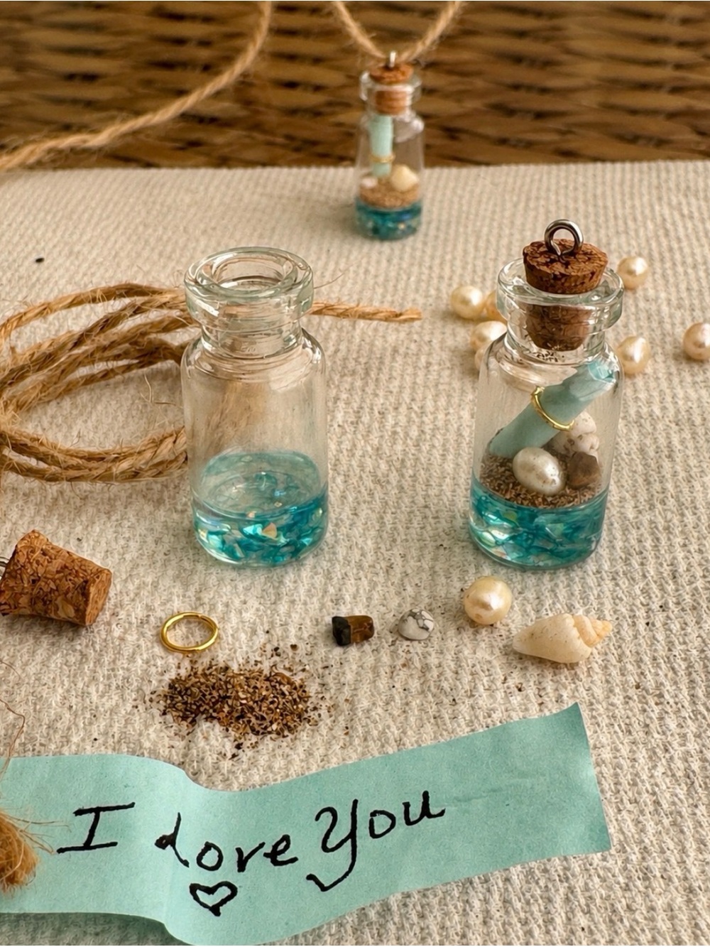 Message in a bottle Pendant Necklace - Picture 2 of 2